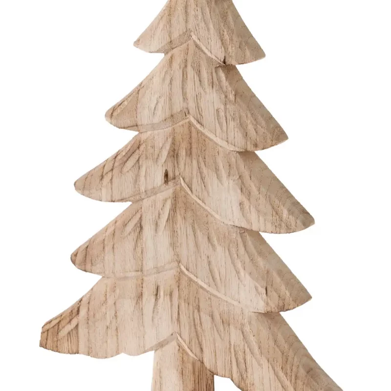 Coeur en Bois avec Étoile 15cm