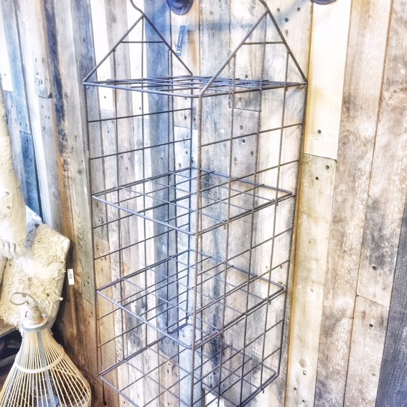 Etagère Murale Métal Rouillé H.92cm