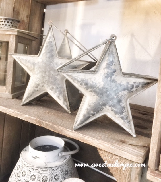 Paniers Etoile x2 Pleiade Gris 18x8 cm