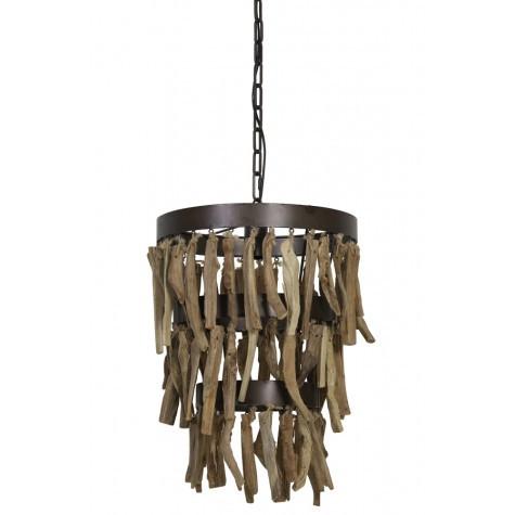Suspension Ø38x39 cm JALOE Brun-Bois Naturelle