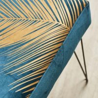 Banc Palméo Emeraude & Or 100x39xH49cm