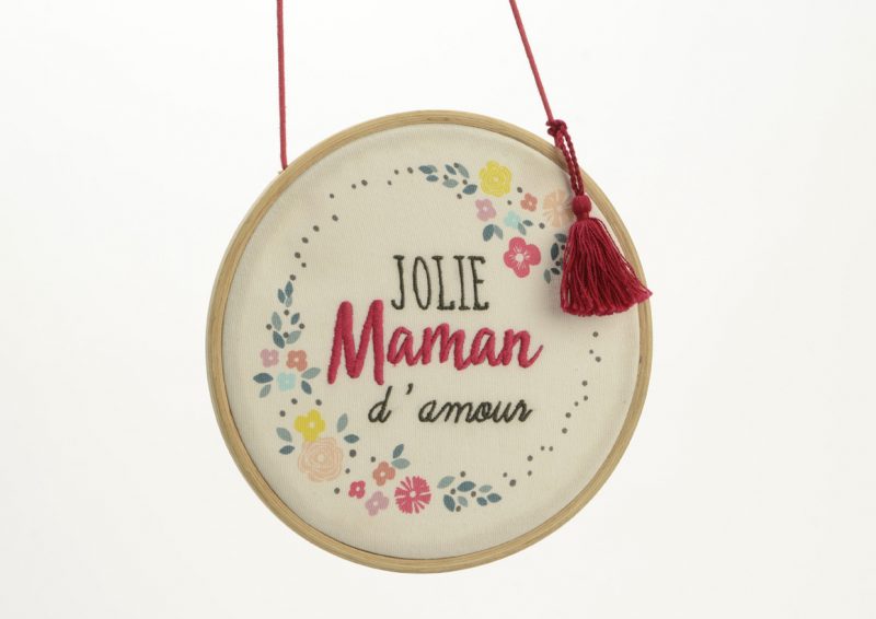 Déco Murale "Jolie Maman" 20xH52cm