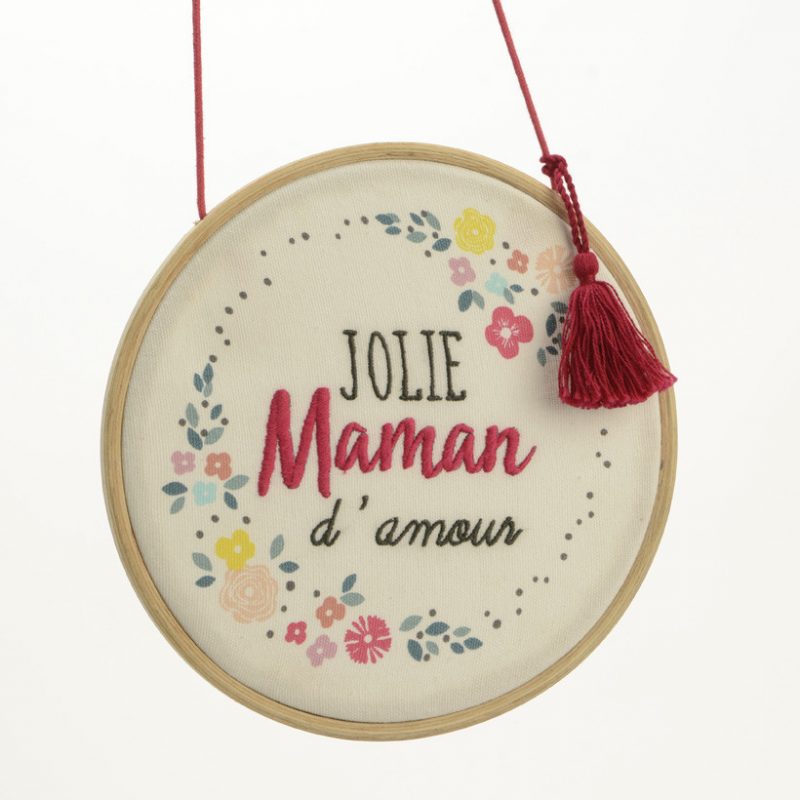 Déco Murale "Jolie Maman" 20xH52cm