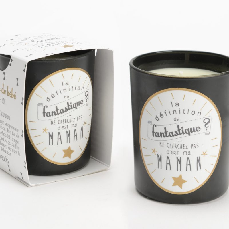 Bougie Parfumée "Wonder Maman" H9cm