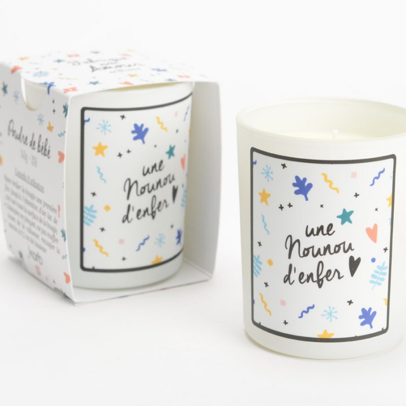 Bougie Parfumée "Nounou d'Enfer" H9cm