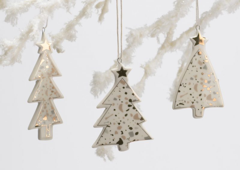 Suspension Arbre Terrazo Porcelain 3 Modèles au Choix 10,3x3,7cm