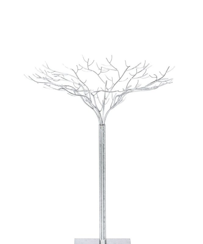 Arbre en Métal Argent Antique 62x62x80cm