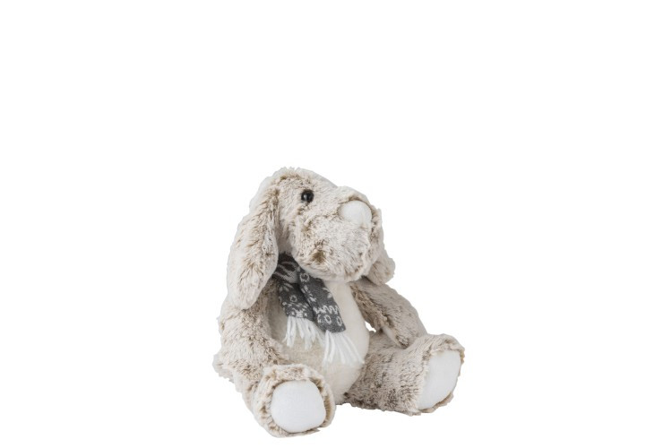 Peluche Chien Echarpe 15x13x20cm