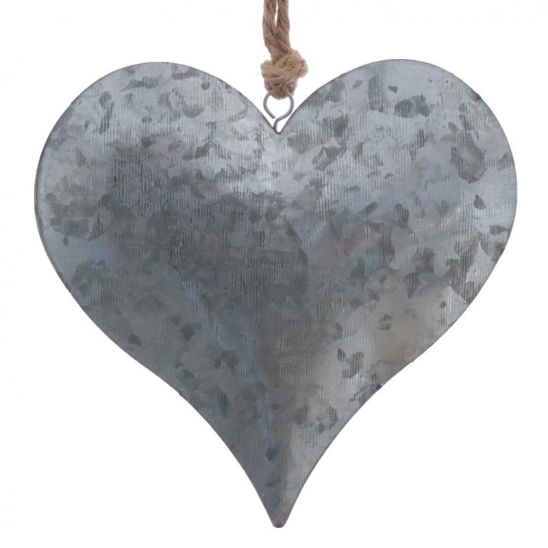 Pendentif Coeur en Zinc 15x15cm