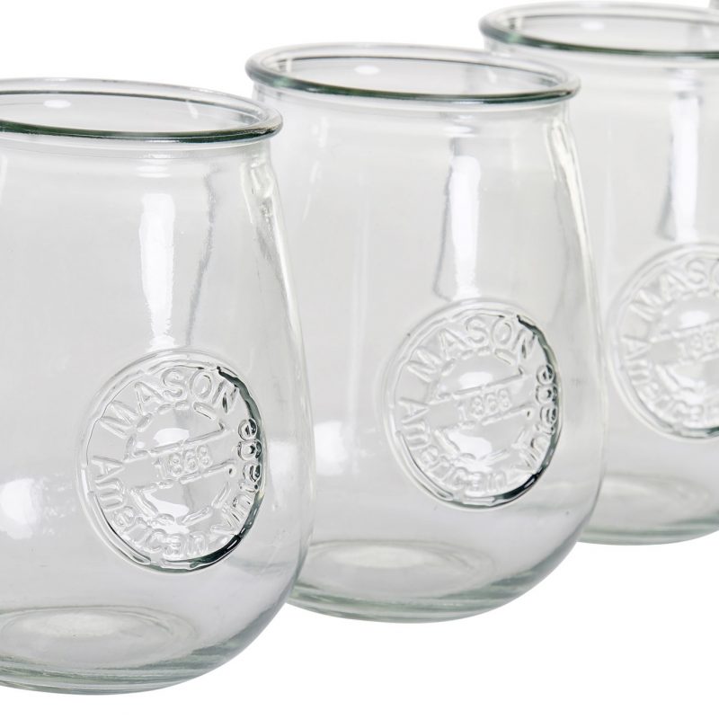 Set de 4 Verres Vintage 600ml 10,5x10,5x13cm