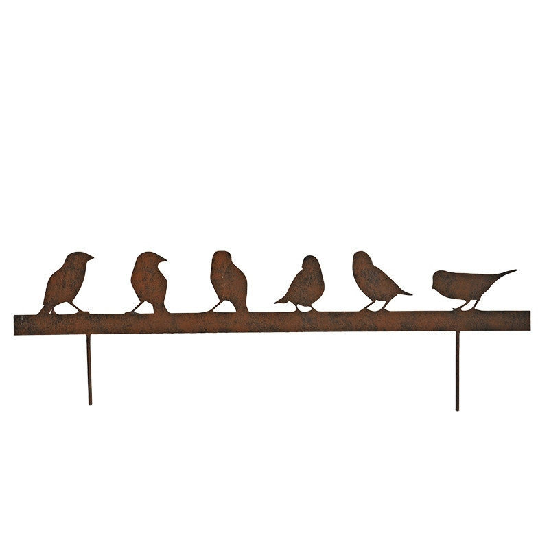 Pic Silhouette Famille Oiseaux 12x70cm