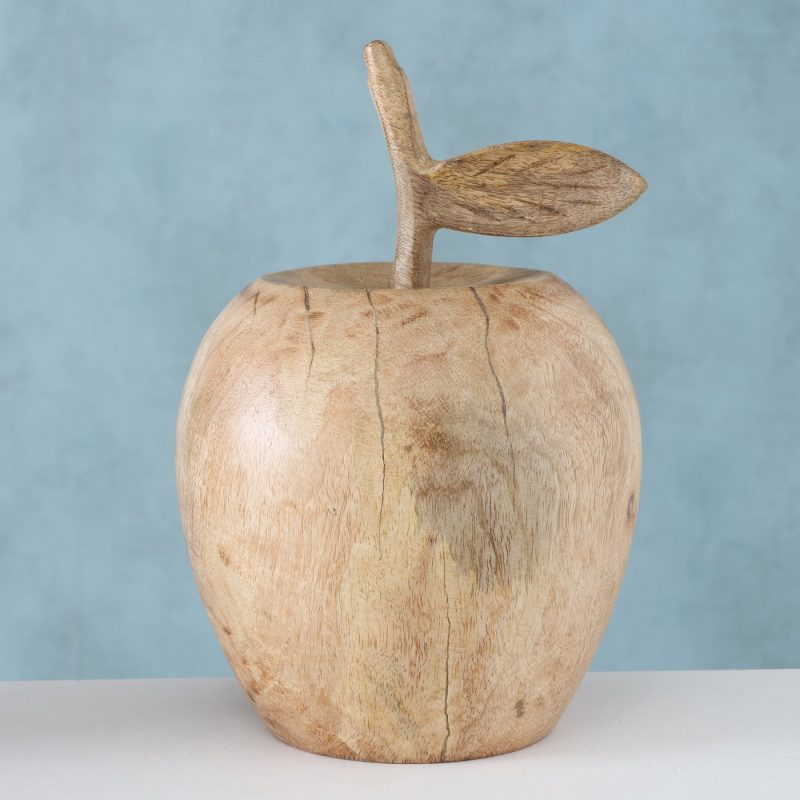 Pomme en Manguier Naturel H.22cm