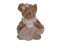 Peluche Oursonne "Clémence" 17x27x10cm