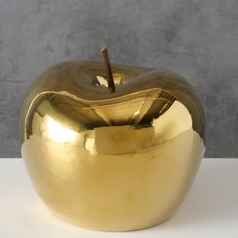 Pomme Nesta en Porcelaine Dorée H.14cm – Image 4