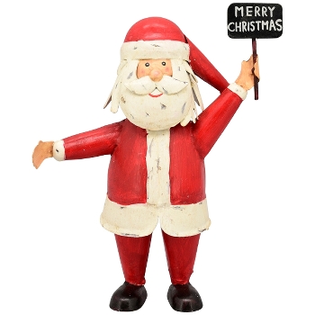 Père Noël en Métal 23x12x30cm