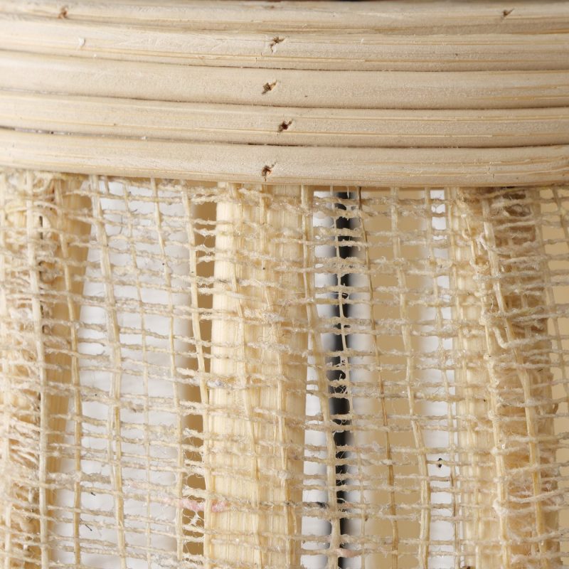 Lanterne "Namur" en Rotin Naturel H.32cm – Image 6