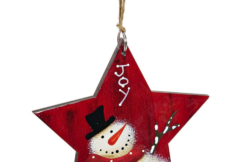Suspension Étoile de Noël en Bois 4 Modèles au Choix – Image 3