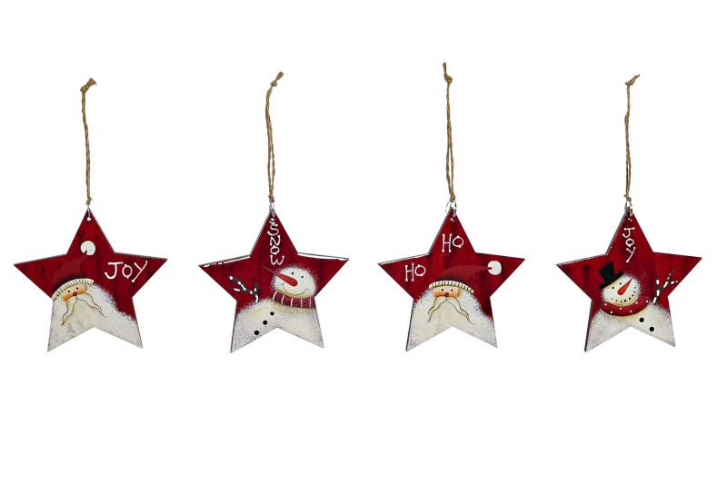 Suspension Étoile de Noël en Bois 4 Modèles au Choix – Image 2