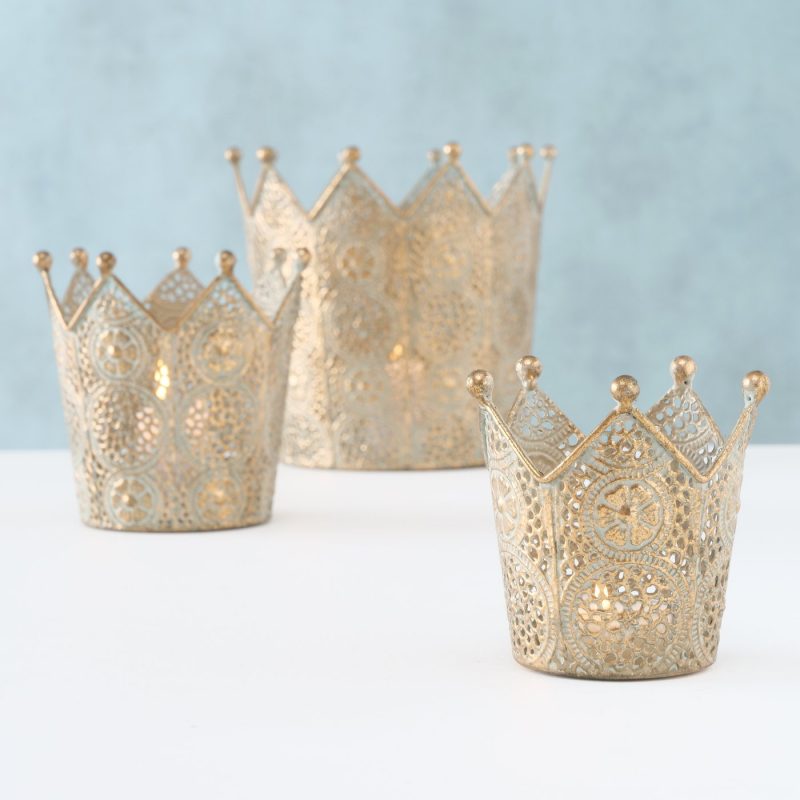 Couronne Barol en Métal Doré Affiné H.9cm – Image 2