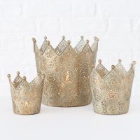 Couronne Barol en Métal Doré Affiné H.16cm – Image 4