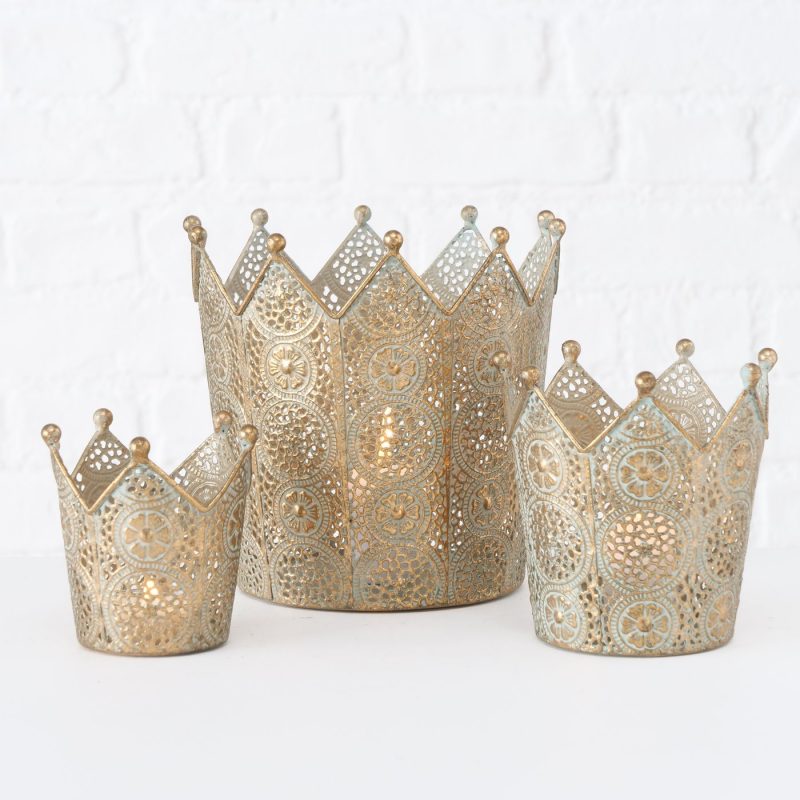 Couronne Barol en Métal Doré Affiné H.9cm – Image 4