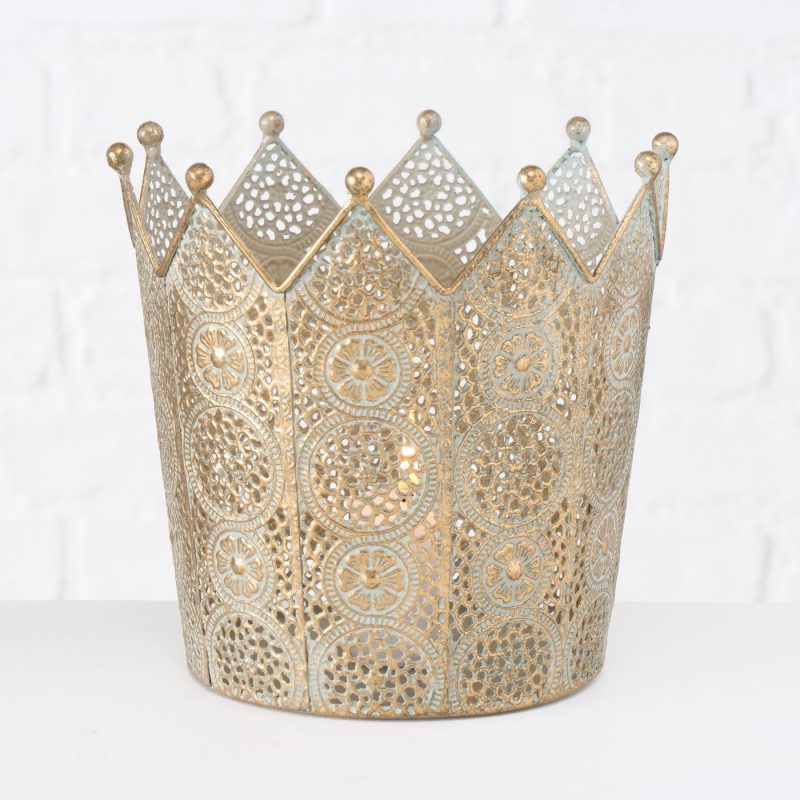 Couronne Barol en Métal Doré Affiné H.16cm