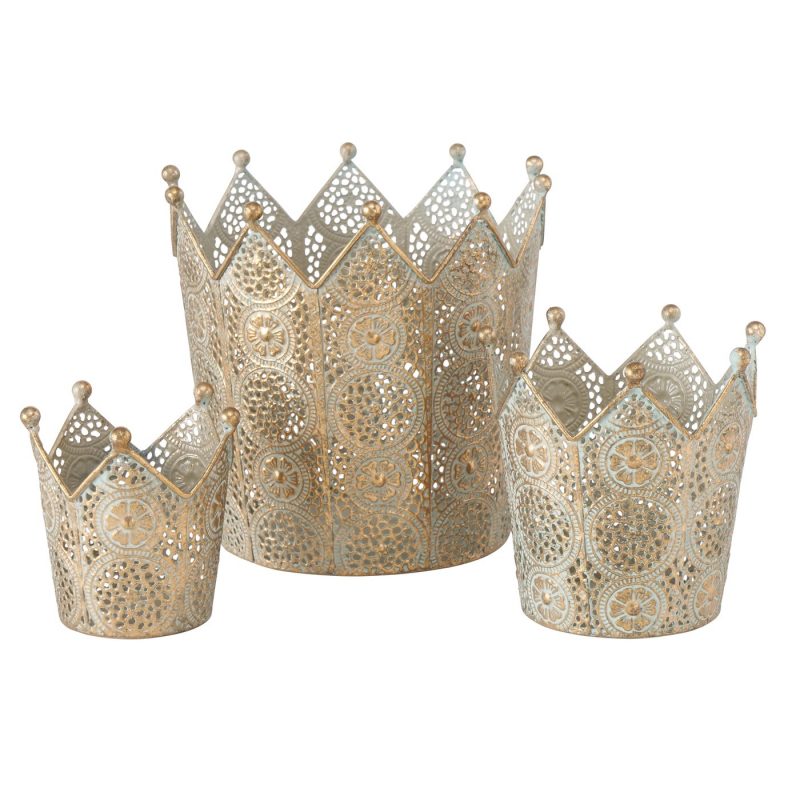 Couronne Barol en Métal Doré Affiné H.9cm – Image 5