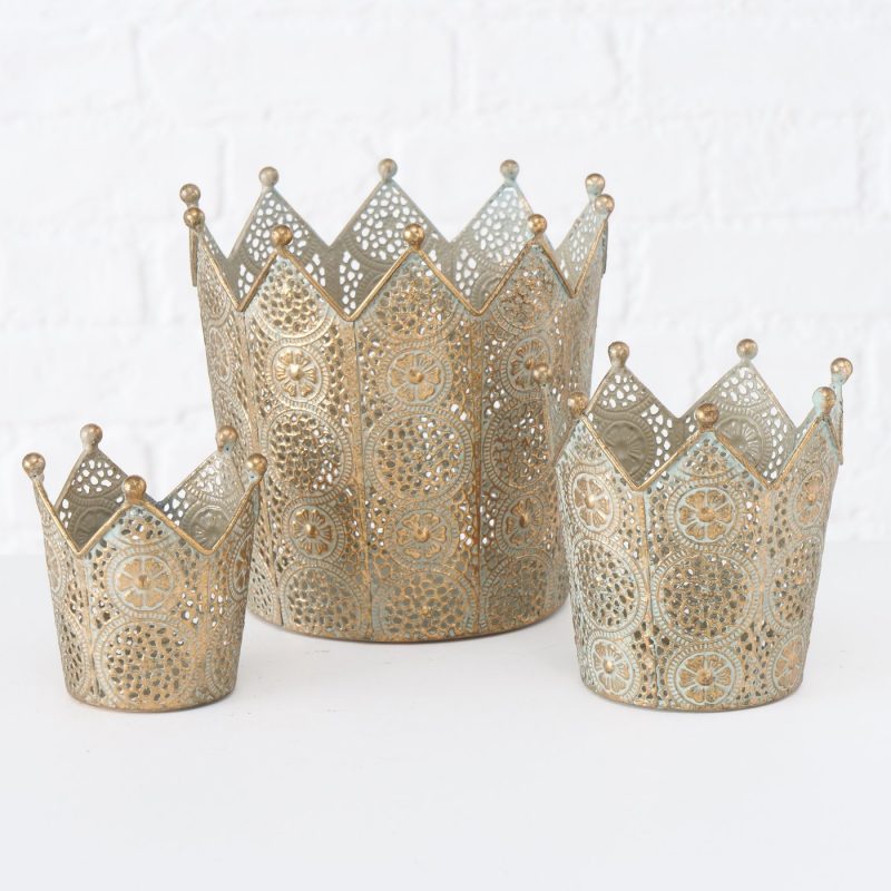 Couronne Barol en Métal Doré Affiné H.9cm – Image 6