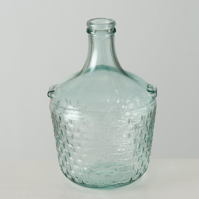 Vase Amita Style Dame Jeanne en Verre Recyclé Clair H.30cm – Image 2