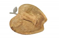 Plateau Pomme en Bois et Métal 31x29x3cm