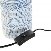 Lampe de Table en Grès et Polyester 2 Couleurs au Choix 20x20x39cm – Image 2