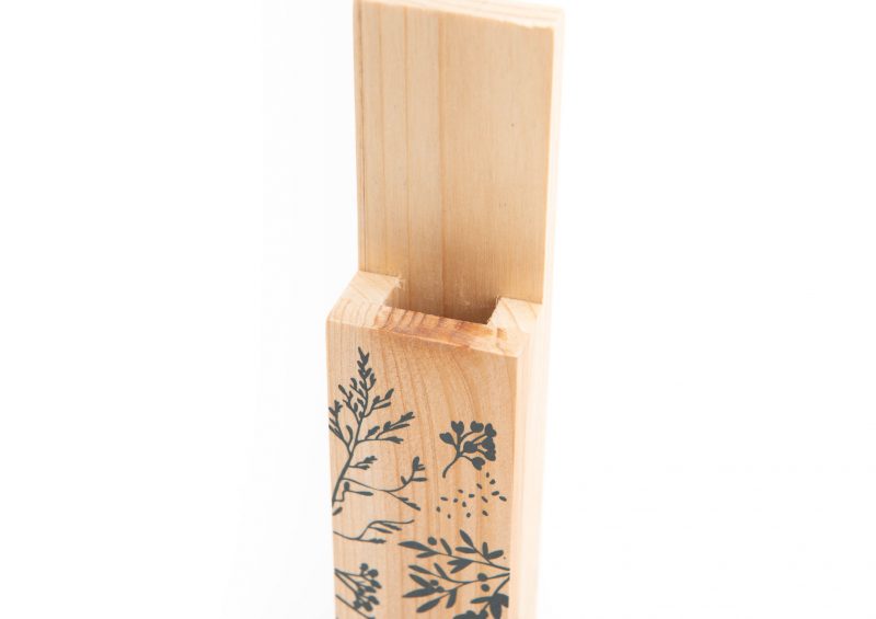 Soliflore Mural en Bois 20x4x3cm – Image 2