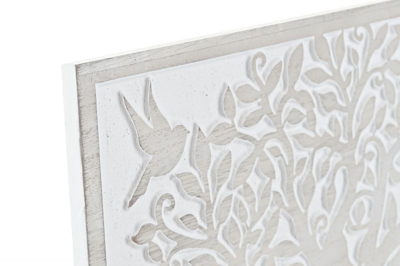 Décoration Murale Arbre de Vie en Bois Blanchi 40x1x28cm – Image 3