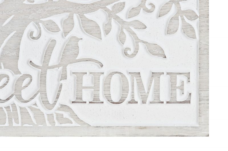 Décoration Murale Arbre de Vie en Bois Blanchi 40x1x28cm – Image 2