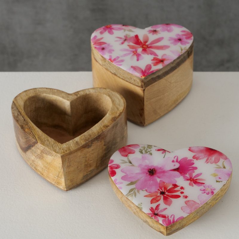 Boîte "Rosella" en Manguier 2 Modèles au Choix H.6cm
