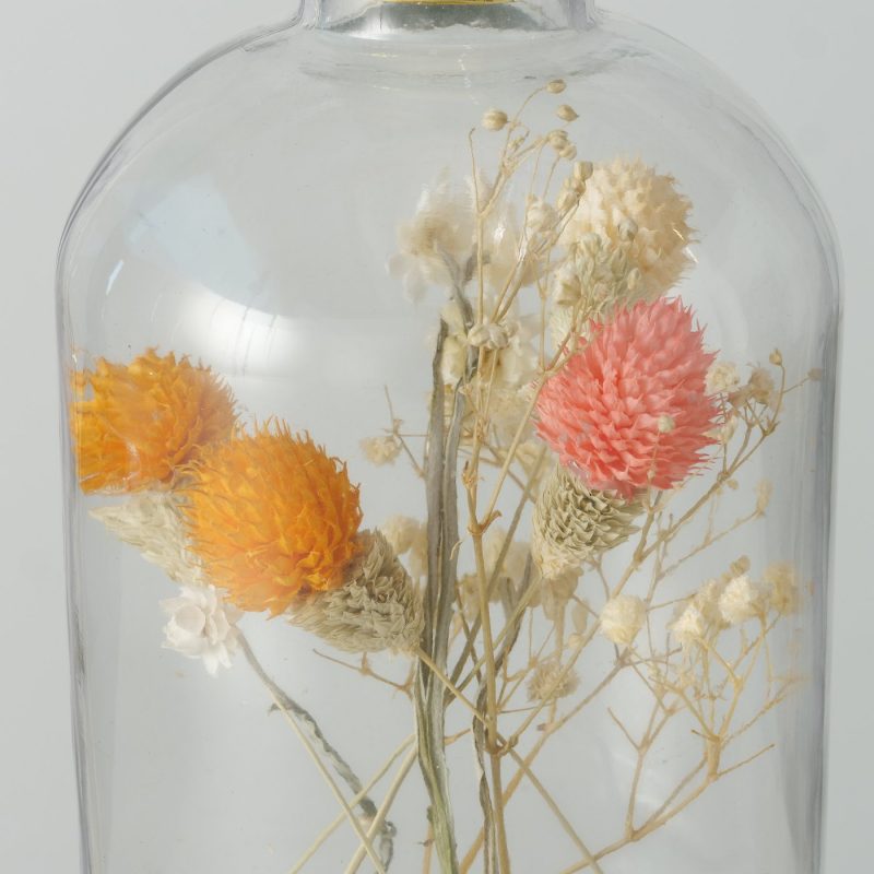 Chandelier "Novara" en Verre avec Fleurs Séchées, Diverses Couleurs au Choix H.23cm – Image 8