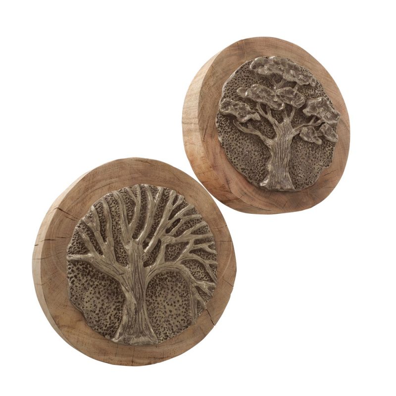 Décoration à Poser  Arbre de Vie "Forstrup" en Manguier et Résine 2 Modèles au Choix H.28cm – Image 3
