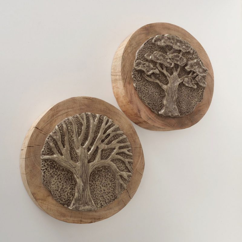 Décoration à Poser  Arbre de Vie "Forstrup" en Manguier et Résine 2 Modèles au Choix H.28cm – Image 2