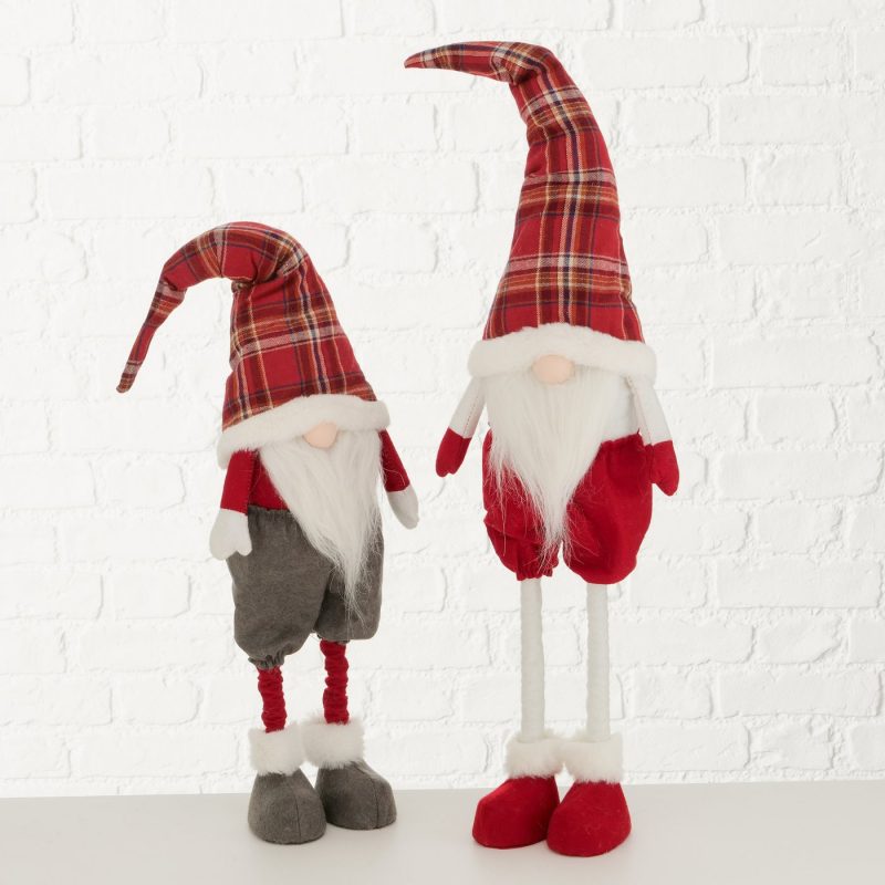 Lutin Branko Gris, Rouge et Blanc 2 Modèles au Choix H.73cm