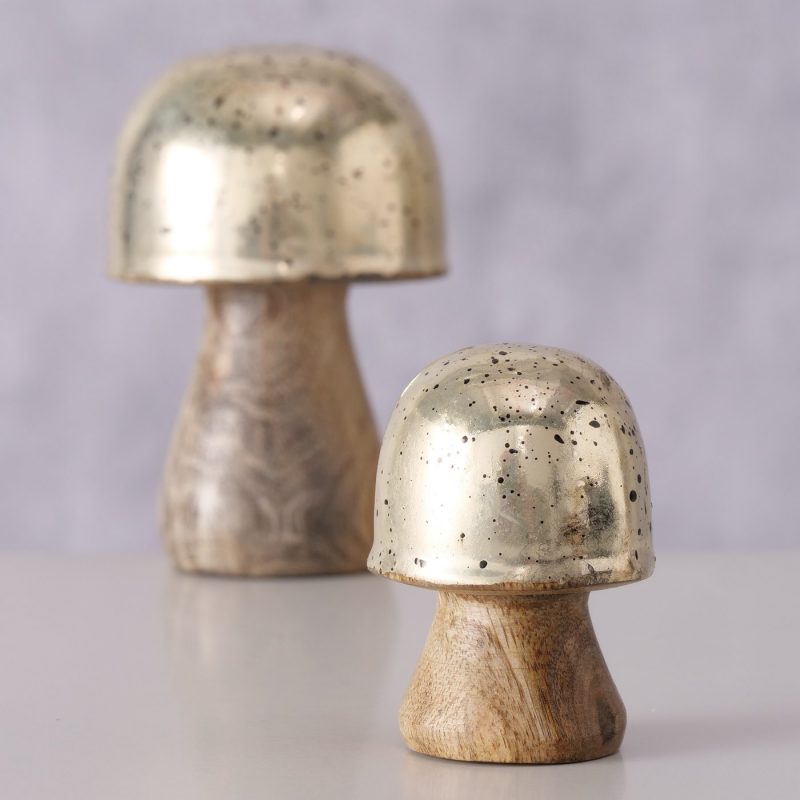 Champignon "Mosha" en Bois de Manguier H.5cm