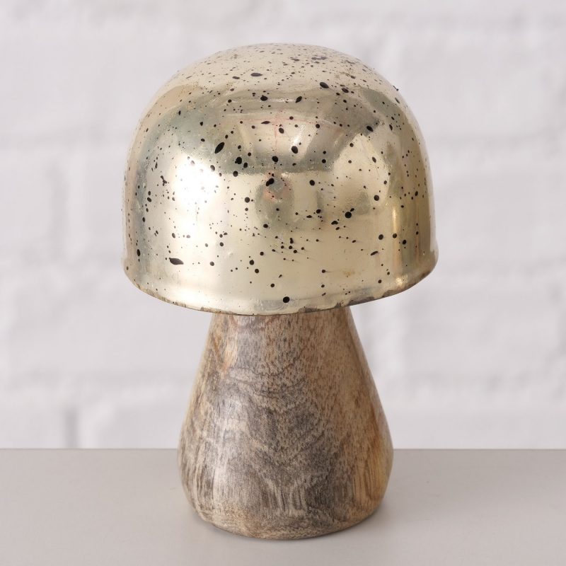 Champignon "Mosha" en Bois de Manguier H.9cm