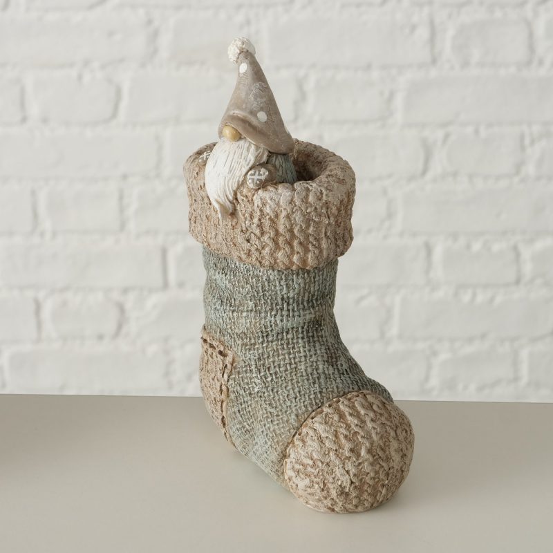 Chaussette "Socky" avec Lutin en Résine Synthétique 2 Modèles au Choix H.15cm – Image 8