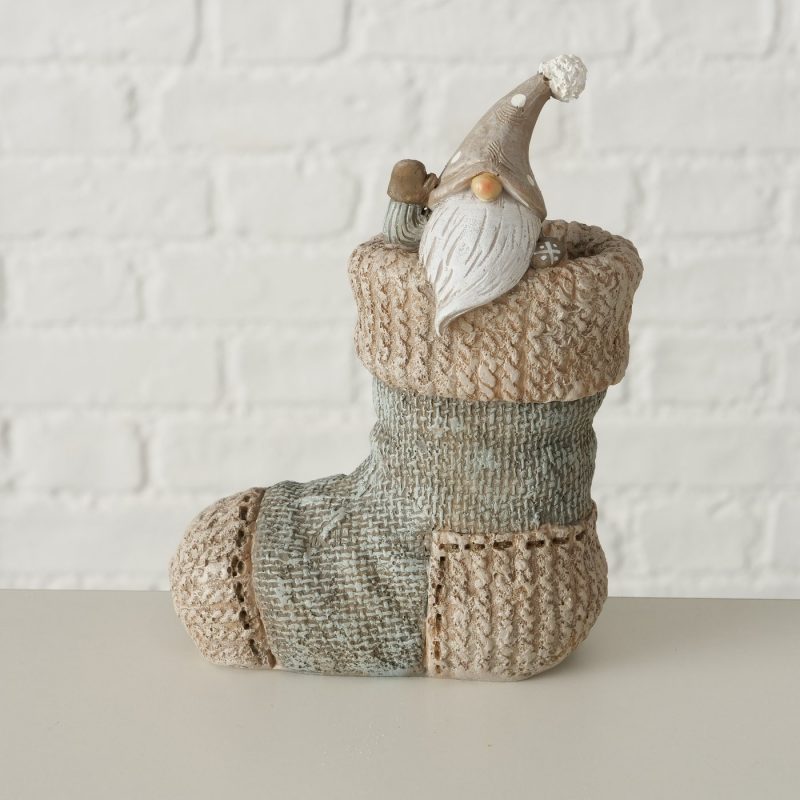 Chaussette "Socky" avec Lutin en Résine Synthétique 2 Modèles au Choix H.15cm – Image 5