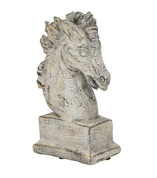 Buste Tête de Cheval en Ciment 17x9x25cm