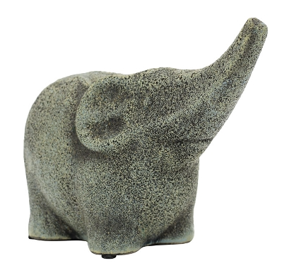 Éléphant en Céramique Bronze 26,5x12x18cm