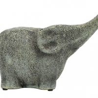 Éléphant en Céramique Bronze 26,5x12x18cm – Image 2