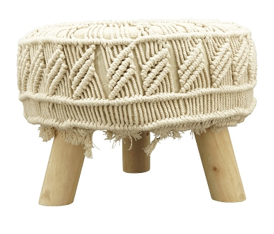 Tabouret "Natur" en Bois 43x43x30cm