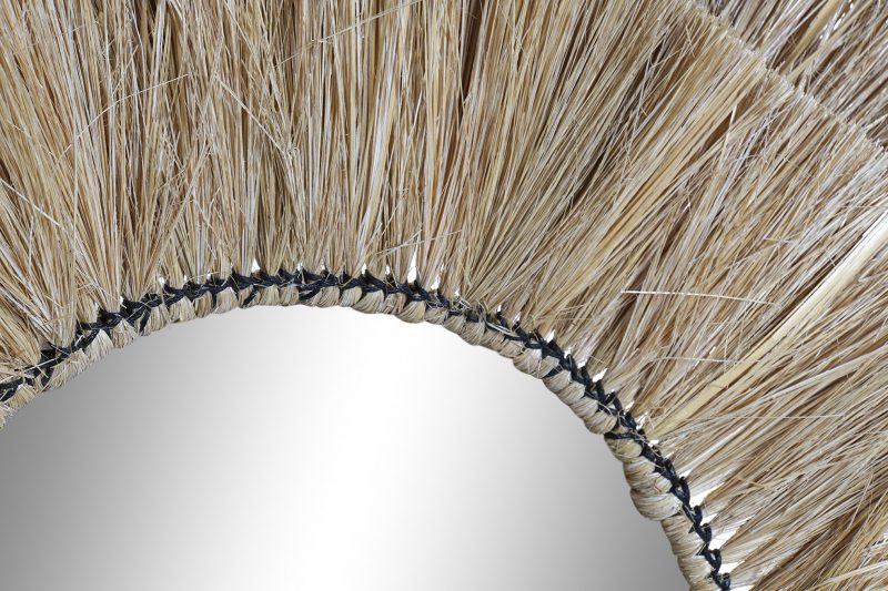 Double Miroir en Jute Naturelle 117x6x77cm – Image 2