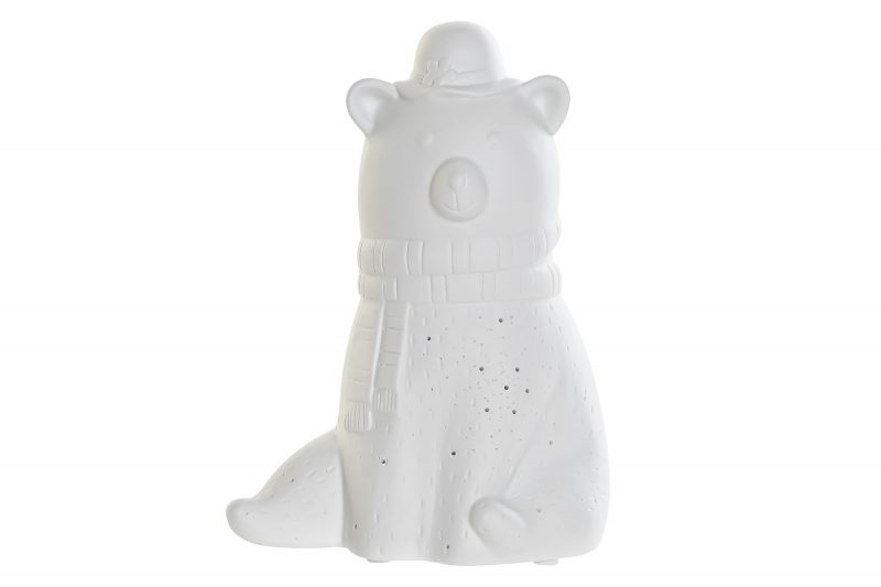 Lampe de Chevet Ours en Porcelaine 17x12x23cm – Image 5