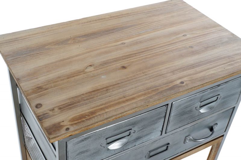 Commode en Bois et Métal 60,5x38,5x80,5cm – Image 6